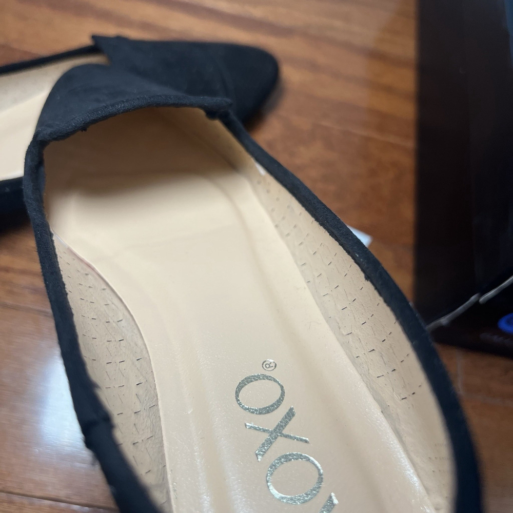 XOXO Vancy Black Fabric Womens 6 M Ballet Flats Shoe NEW - Picture 11 of 12